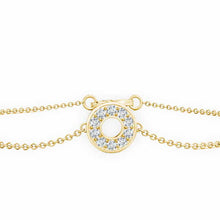 14K Solid Gold Circle Elegant Bracelet - Triple C Diamond's