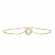 14K Solid Gold Circle Elegant Bracelet - Triple C Diamond's
