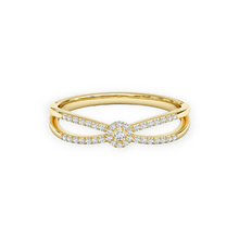 14K Solid Gold Cluster Round Diamond Ring - Triple C Diamond's
