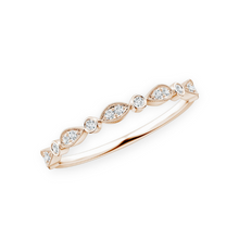 14K Solid Gold Diamond Antic Ring Band - Triple C Diamond's