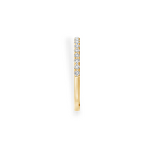 14K Solid Gold Diamond Half Stackable Band - Triple C Diamond's