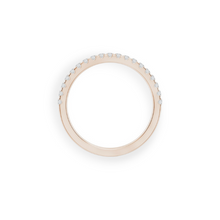 14K Solid Gold Diamond Half Stackable Band - Triple C Diamond's