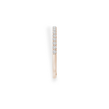 14K Solid Gold Diamond Half Stackable Band - Triple C Diamond's