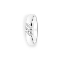 14K Solid Gold Men's Diamond Wedding Ring Band - Triple C Diamond's