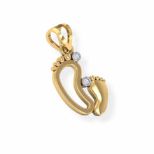 14K Solid Gold Mother-Baby Pendant - Triple C Diamond's