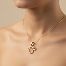 14K Solid Gold Religious OM Diamond Pendant