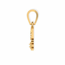 14K Solid Gold Religious Shiva Diamond Pendant - Triple C Diamond's