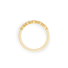 14K Solid Gold Round Stud Diamond Ring Band - Triple C Diamond's
