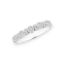 14K Solid Gold Round Stud Diamond Ring Band - Triple C Diamond's
