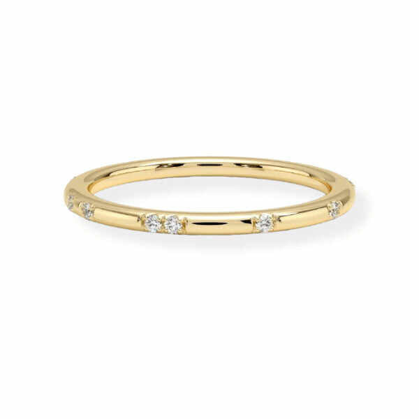 14K Solid Gold Some One Special Diamond Ring Band - Triple C Diamond's