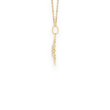 14K Solid Gold The Glory of Sun Diamond Necklace - Triple C Diamond's