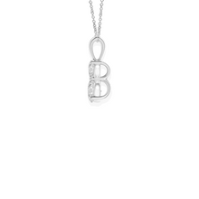 14K Solid Gold Two Diamond Prong Setting Solitaire Pendant - Triple C Diamond's