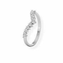 14K Solid Gold V Shape Diamond Ring - Triple C Diamond's