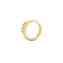 18K Solid Gold 3 Diamond Channel Setting Nose Ring - Triple C Diamond's