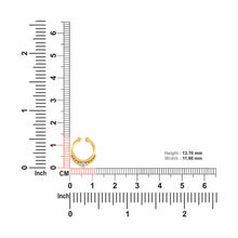 18K Solid Gold Bezel Setting Single Diamond Septum - Triple C Diamond's