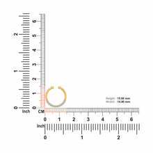 18K Solid Gold Diamond Septum Nose Ring - Triple C Diamond's