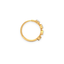18K Solid Gold Four Bezel Setting Diamond Nose Ring - Triple C Diamond's