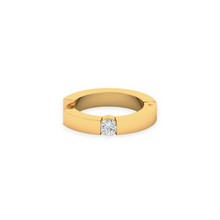 18K Solid Gold Single Solitaire Diamond Nose Ring