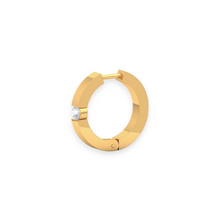 18K Solid Gold Single Solitaire Diamond Nose Ring