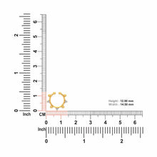 18K Solid Gold Unique Diamond Septum - Triple C Diamond's