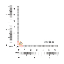 18k gold flat back nose stud