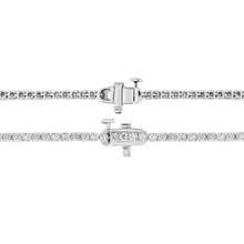 2.00 MM 14K Solid Gold Diamond Tennis Necklace 5.25 Ctw - 6.75 Ctw