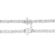 3.80 MM 14K Solid Gold 4 Prong Tennis Necklace 20.00 Ctw - 25.00 Ctw