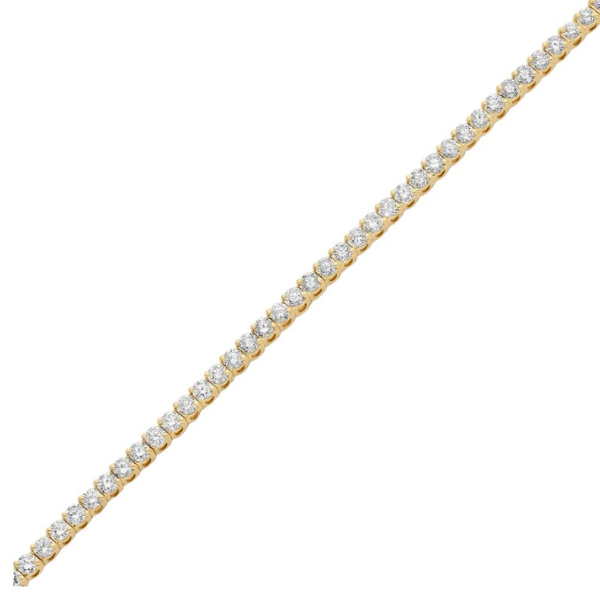14K Solid Gold 4 Prong Side Link Tennis Bracelet 1.00 CTW to 3.00 CTW