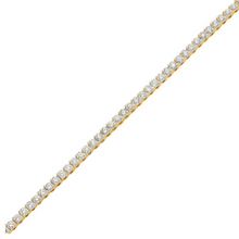 2.00 MM 14K Solid Gold Diamond Prong Setting Tennis Bracelet 2.00 Ctw - 2.60 Ctw
