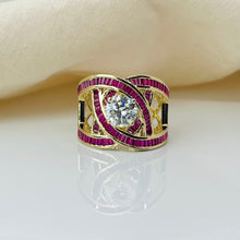 Custom Made 14K Solid Gold Engagement Ring With Classic Ruby collection