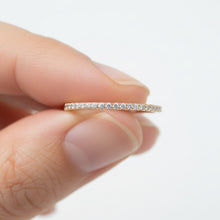 0.20 ctw 14K Solid Gold 3/4 Eternity Ring Band For Women