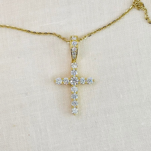 1.00 Carat 14K Solid Gold Cross Pendant For Everyday Blessing
