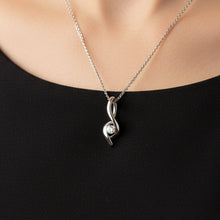 14K Solid Gold Round Solitaire Diamond Necklace