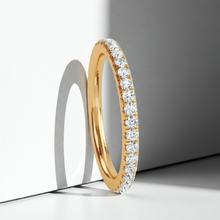 1.00 ctw 14K Solid Gold Pave Setting Full Eternity Band for Women