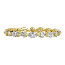 Marques and round cut eternity band