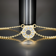 14K Solid Gold Circle Elegant Bracelet