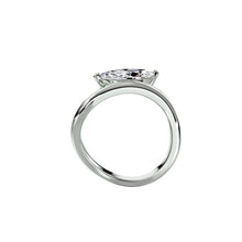 The Wave 14K Solid Gold Marquise Cut Solitaire Diamond Ring 1 to 3 Carat