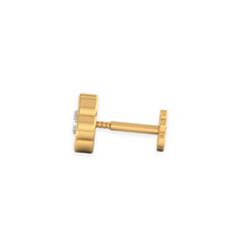 bezel setting nose stud