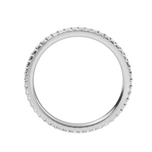 0.50 ctw 14K Solid Gold Pave Setting Full Eternity Ring For Women