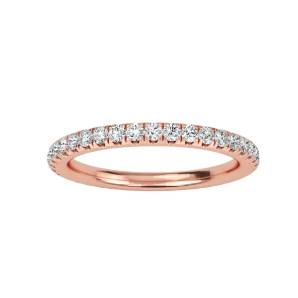 1.00 ctw 14K Solid Gold Full Eternity Band for Women Triple C Diamond's