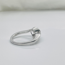 Heart Shape Solitaire Diamond Bypass Setting 14K Solid Gold Ring