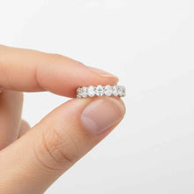 Customized 1.00 CT. Oval Cut Diamond 14K Solid Gold 3/4 Eternity Wedding Band
