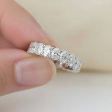 Customized 1.00 CT. Oval Cut Diamond 14K Solid Gold 3/4 Eternity Wedding Band