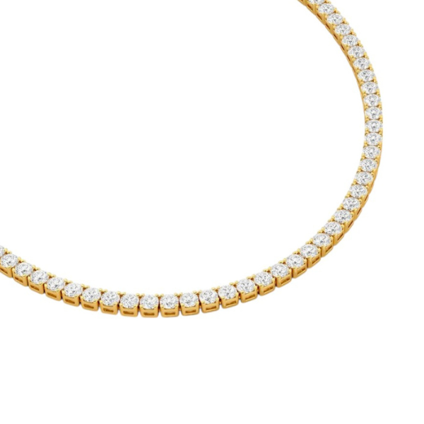 14K Solid Gold Diamond Prong Setting Tennis Bracelet 4.00 Ctw To 6.00 Ctw.