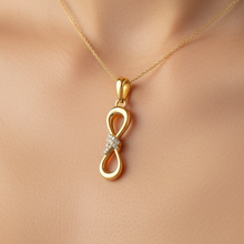 14K Solid Gold Bowtie Diamond Necklace for Someone Special